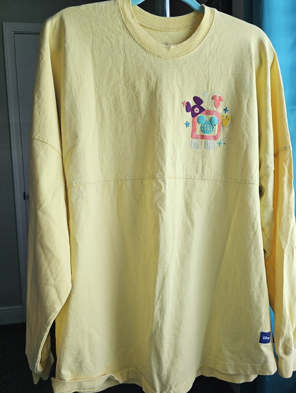 Disney Parks Spirit Jersey-Walt Disney World-4 Parks-Yellow-Size L